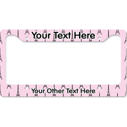 Eiffel Tower License Plate Frame - Style B (Personalized)