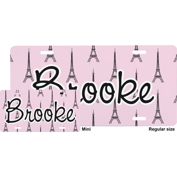 Eiffel Tower License Plate (Sizes)