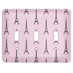 Eiffel Tower Light Switch Cover (3 Toggle Plate) (Personalized)