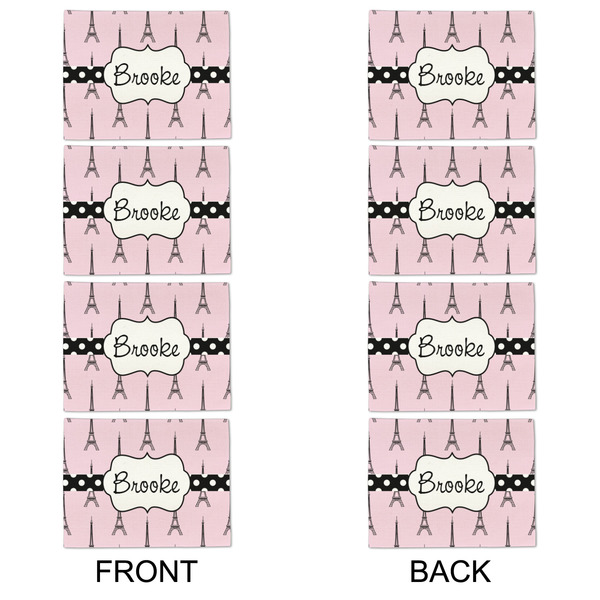 Eiffel Tower Linen Placemat - APPROVAL Set of 4 (double sided)