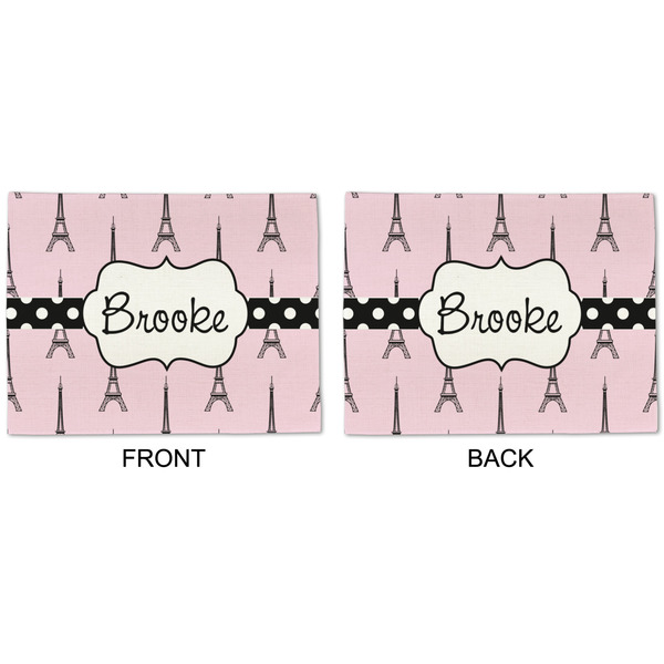 Eiffel Tower Linen Placemat - APPROVAL (double sided)