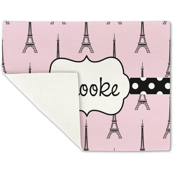 Eiffel Tower Linen Placemat - Folded Corner (single side)