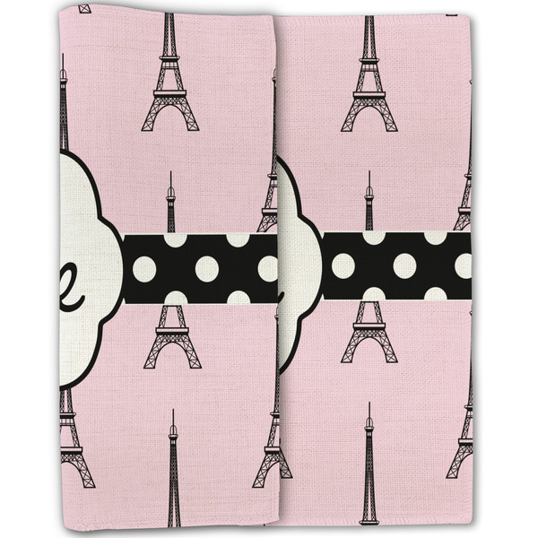 Eiffel Tower Linen Placemat - Folded Half (double sided)