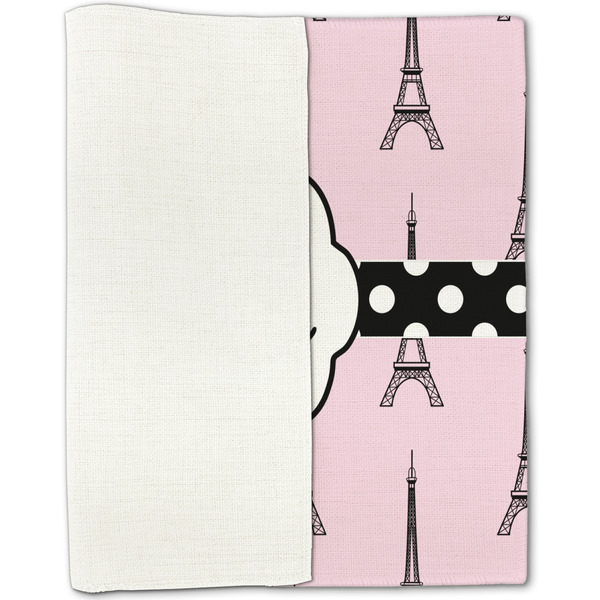 Eiffel Tower Linen Placemat - Folded Half