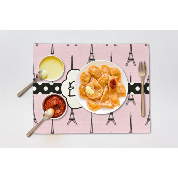 Eiffel Tower Linen Placemat - Lifestyle (single)