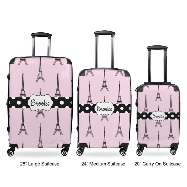 Eiffel Tower Luggage Bags all sizes - With Handle