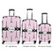 Eiffel Tower Luggage Bags all sizes - With Handle