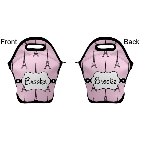 Eiffel Tower Lunch Bag - Front and Back