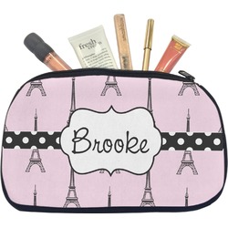 Eiffel Tower Makeup / Cosmetic Bag - Medium (Personalized)