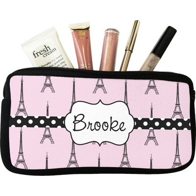 Eiffel Tower Makeup / Cosmetic Bag - Small (Personalized)