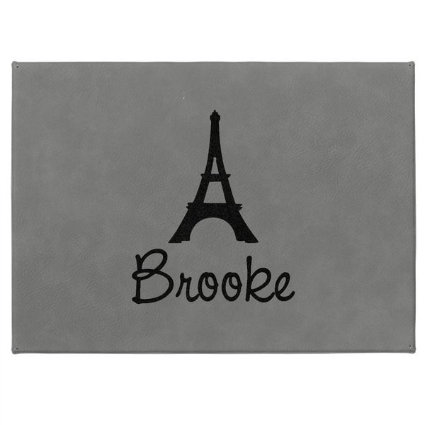 Eiffel Tower Medium Gift Box with Engraved Leather Lid - Approval