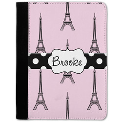 Eiffel Tower Notebook Padfolio - Medium w/ Name or Text