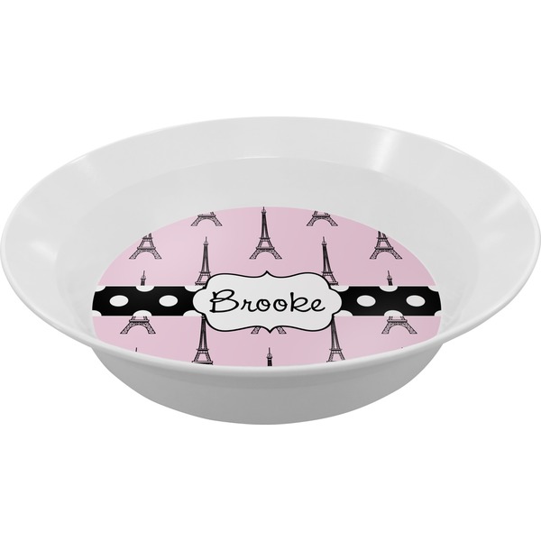 Custom Eiffel Tower Melamine Bowl (Personalized)