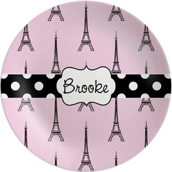 Eiffel Tower Melamine Plate (Personalized)