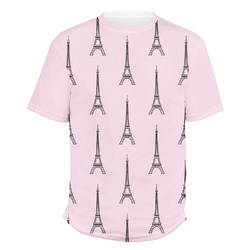 Eiffel Tower Men's Crew T-Shirt - Small (Personalized)