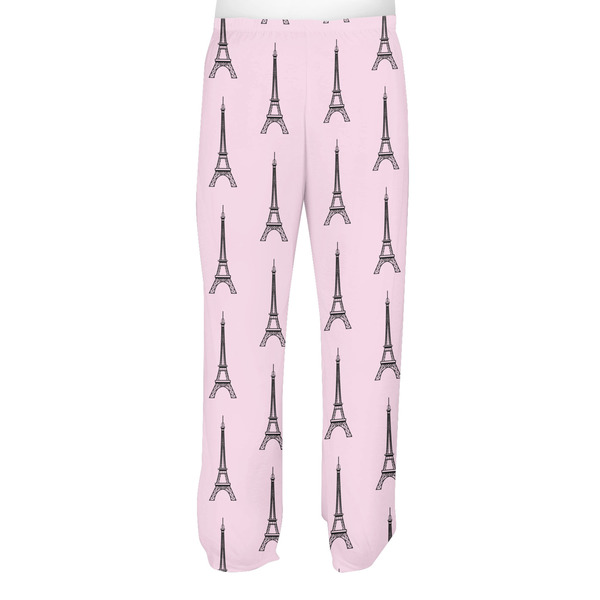 Eiffel Tower Men's Pjs Back - on model