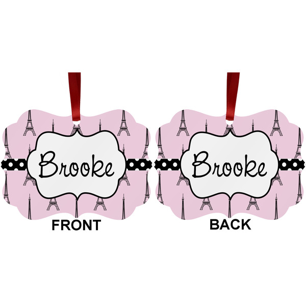 Eiffel Tower Metal Benilux Ornament - Front and Back (APPROVAL)