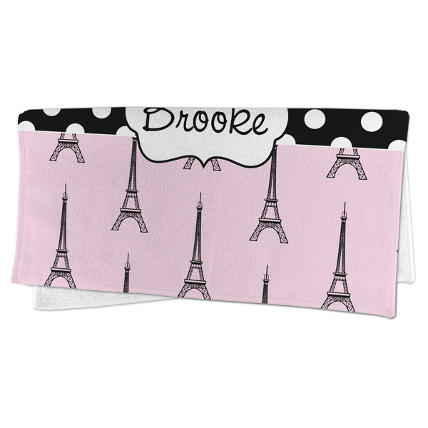 Eiffel Tower Microfiber Dish Rag - FOLDED (half)