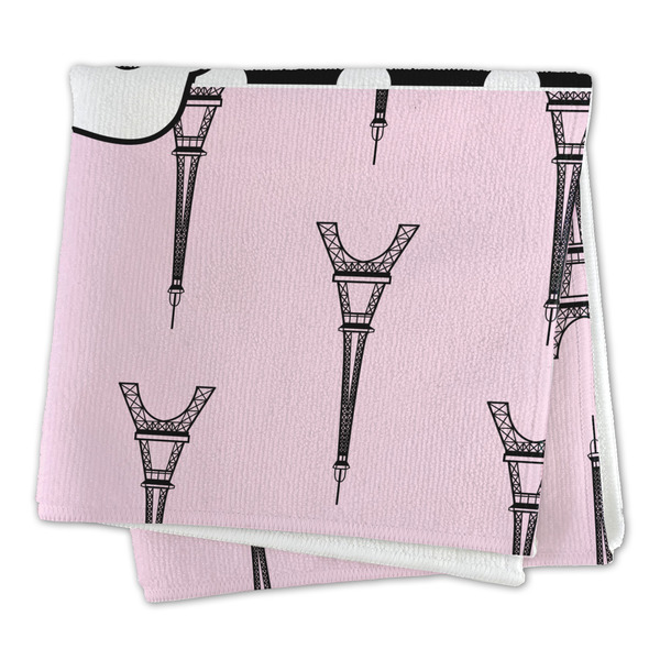 Eiffel Tower Microfiber Dish Rag - FOLDED (square)