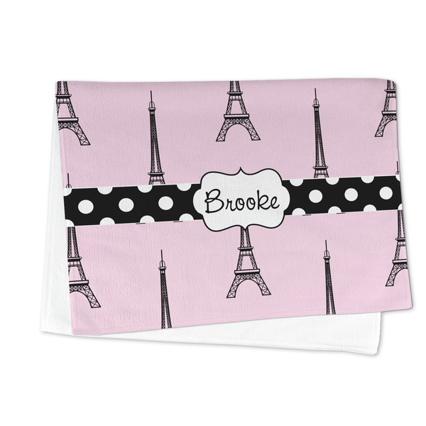 Eiffel Tower Microfiber Dish Towel - FOLDED HALF