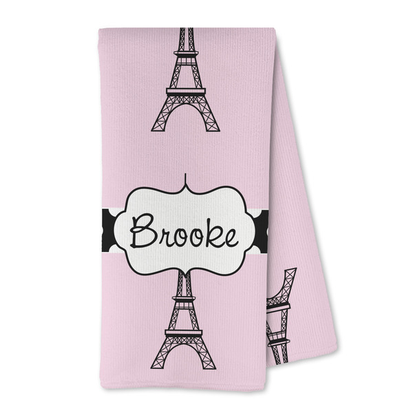 Custom Eiffel Tower Kitchen Towel - Microfiber (Personalized)