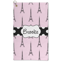 Eiffel Tower Microfiber Golf Towel (Personalized)