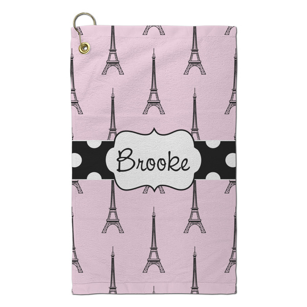 Custom Eiffel Tower Microfiber Golf Towel - Small (Personalized)