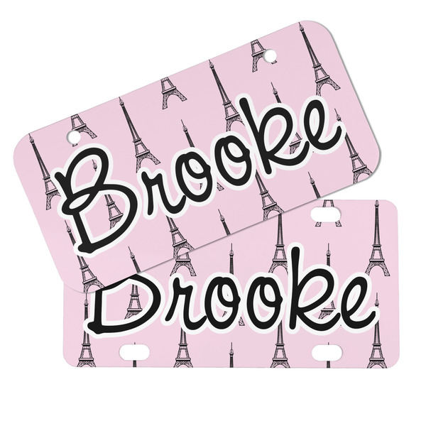 Eiffel Tower Mini License Plates - MAIN (4 and 2 Holes)