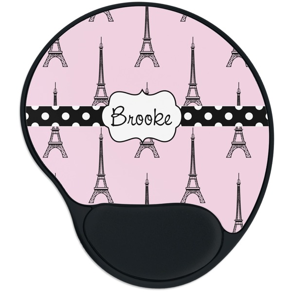 Custom Eiffel Tower Mouse Pad with Wrist Support