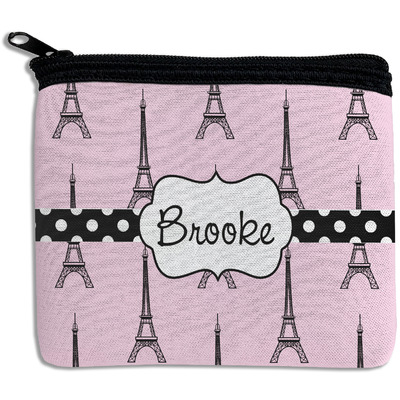 Eiffel Tower Rectangular Coin Purse (Personalized)