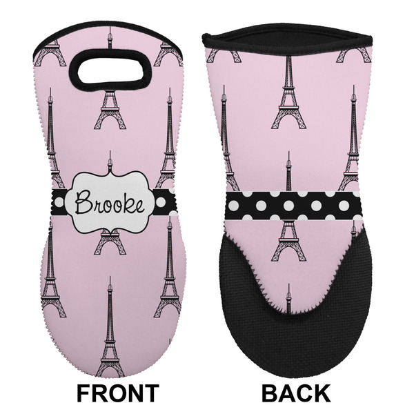 Eiffel Tower Neoprene Oven Mitt (Front & Back)