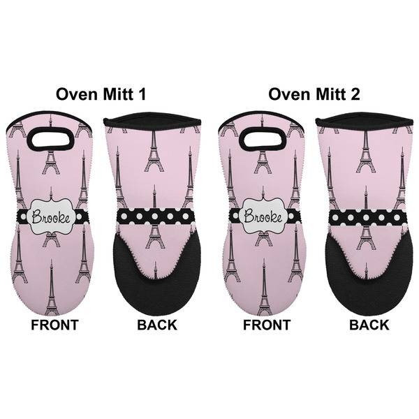 Eiffel Tower Neoprene Oven Mitt - Set of 2 - Approval