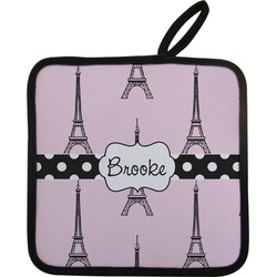 Eiffel Tower Pot Holder w/ Name or Text