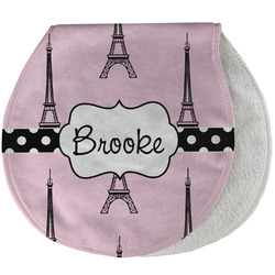 Eiffel Tower Burp Pad - Velour w/ Name or Text