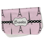 Eiffel Tower Burp Cloth - Fleece w/ Name or Text