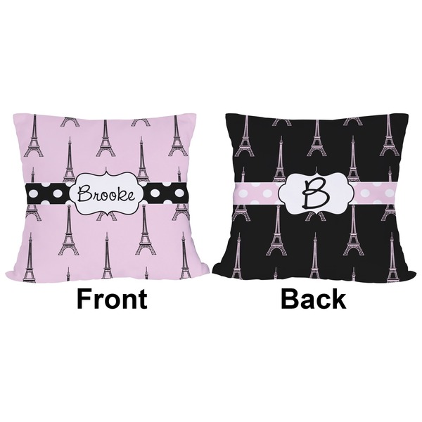 Eiffel Tower Outdoor Pillow - 20x20