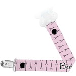 Eiffel Tower Pacifier Clip (Personalized)