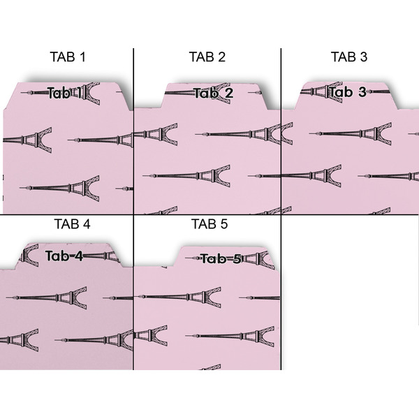 Eiffel Tower Page Dividers - Set of 5 - Approval