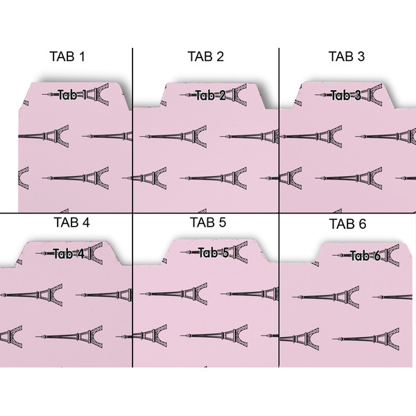 Eiffel Tower Page Dividers - Set of 6 - Approval