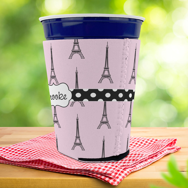 Eiffel Tower Party Cup Sleeves - with bottom - Lifestyle