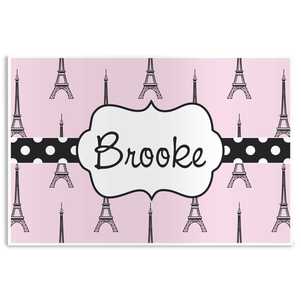 Custom Eiffel Tower Disposable Paper Placemats (Personalized)
