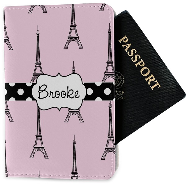 Custom Eiffel Tower Passport Holder - Fabric (Personalized)