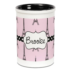 Eiffel Tower Ceramic Pencil Holders - Black