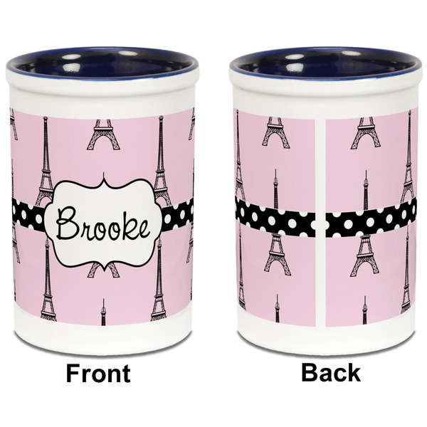 Eiffel Tower Pencil Holder - Blue - approval