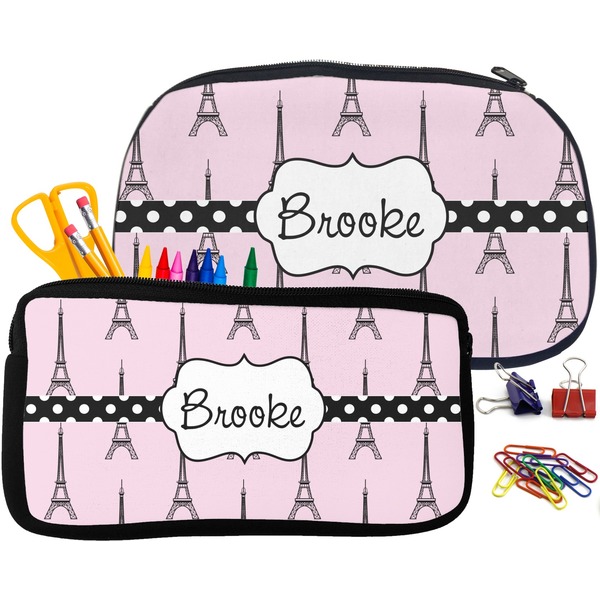 Eiffel Tower Pencil / School Supplies Bags Small and Medium