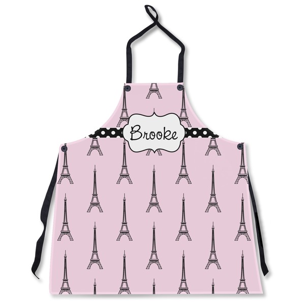 Custom Eiffel Tower Apron Without Pockets w/ Name or Text