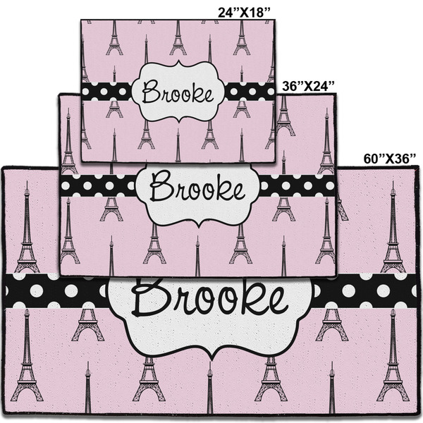 Eiffel Tower Personalized Door Mat - Group Parent IMF