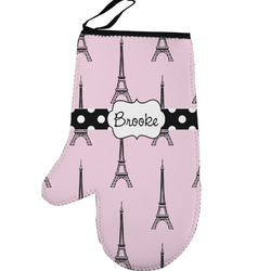 Eiffel Tower Left Oven Mitt (Personalized)