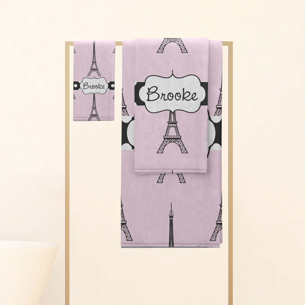 Eiffel Tower Personalized Towel Set