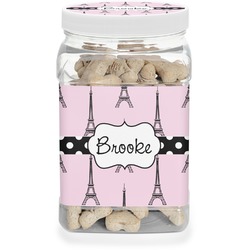 Eiffel Tower Dog Treat Jar (Personalized)